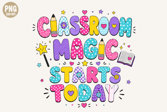 Bring Your Classroom Designs to Life with This PNG Collection