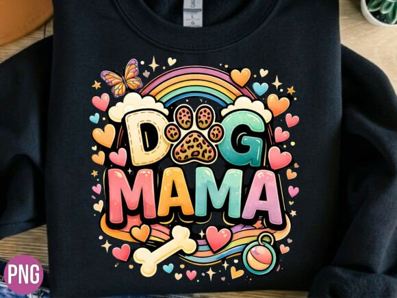 Celebrate the Bond: The Ultimate Dog Mama Rainbow Heart Paw Design