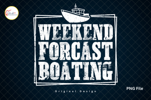 Funny Lake Weekend Forecast Boating PNG: A Design Asset for Visual Storytelling