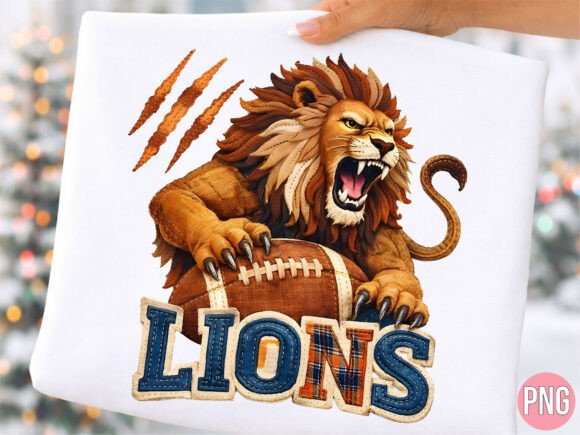 Game Day Spirit: A Lion Mascot for Creative Projects