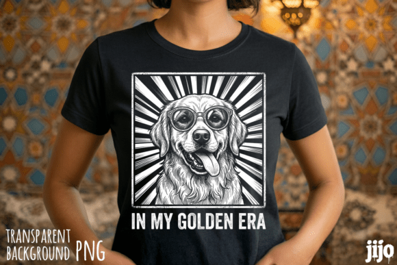 Golden Retriever Dog Glasses PNG: A Trendy Design Asset