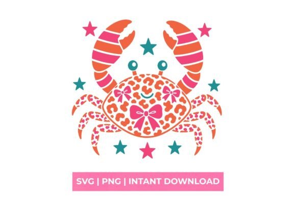 Leopard Print Cute Crab Coquette SVG: A Design Deep Dive