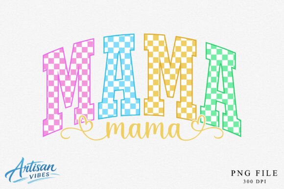 Mama Checkered PNG: A Versatile Design Asset