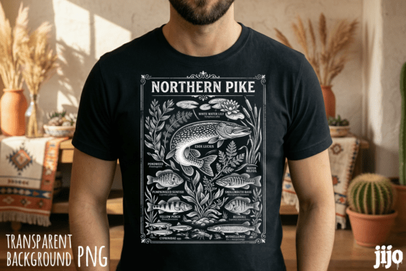 Northern Pike Fishing Esox PNG: A Designer's Asset