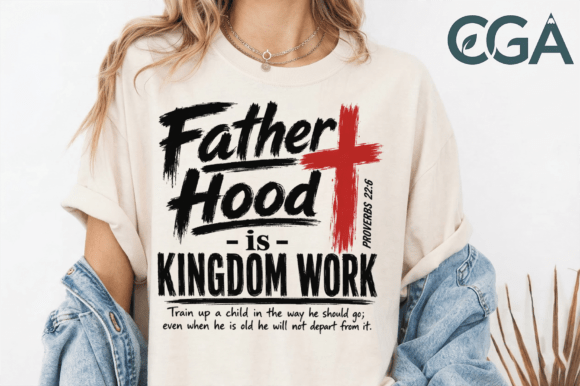 Red Brush Cross Proverbs 22:6 Bible PNG: A Faith-Driven Design Asset