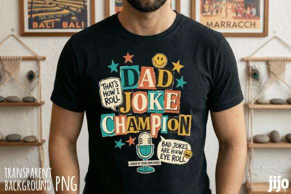 Unleash Laughter with the Dad Joke Champion Microphone PNG