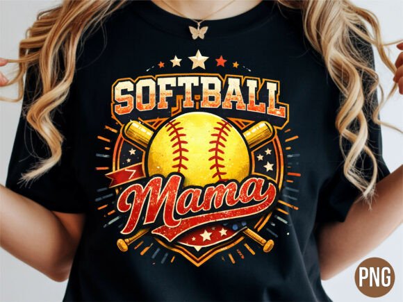 Unleash Your Creative Spirit: The Softball Mama Distressed Bats PNG Shirt Design